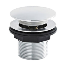 Nuie Bath Wastes And Extras Push Button Bath Waste Contemporary Chrome Brass 64x70x70mm - JJ Building Materials