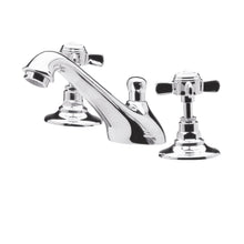 Nuie Beaumont 3 Tap Hole Basin Mixer Traditional Chrome Brass 85x50x165mm - JJ Building Materials