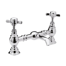 Nuie Beaumont Luxury Basin Mixer Traditional Chrome Brass 140x40x240mm - JJ Building Materials