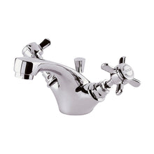 Nuie Beaumont Mono Basin Mixer Traditional Chrome Brass 105x50x155mm - JJ Building Materials
