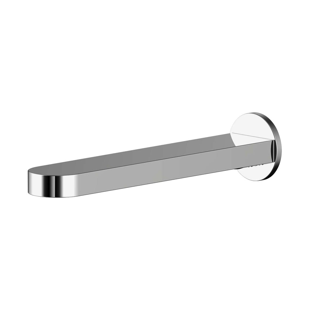Nuie Binsey Bath Spout Contemporary Chrome Brass 45x45x195mm - JJ Building Materials