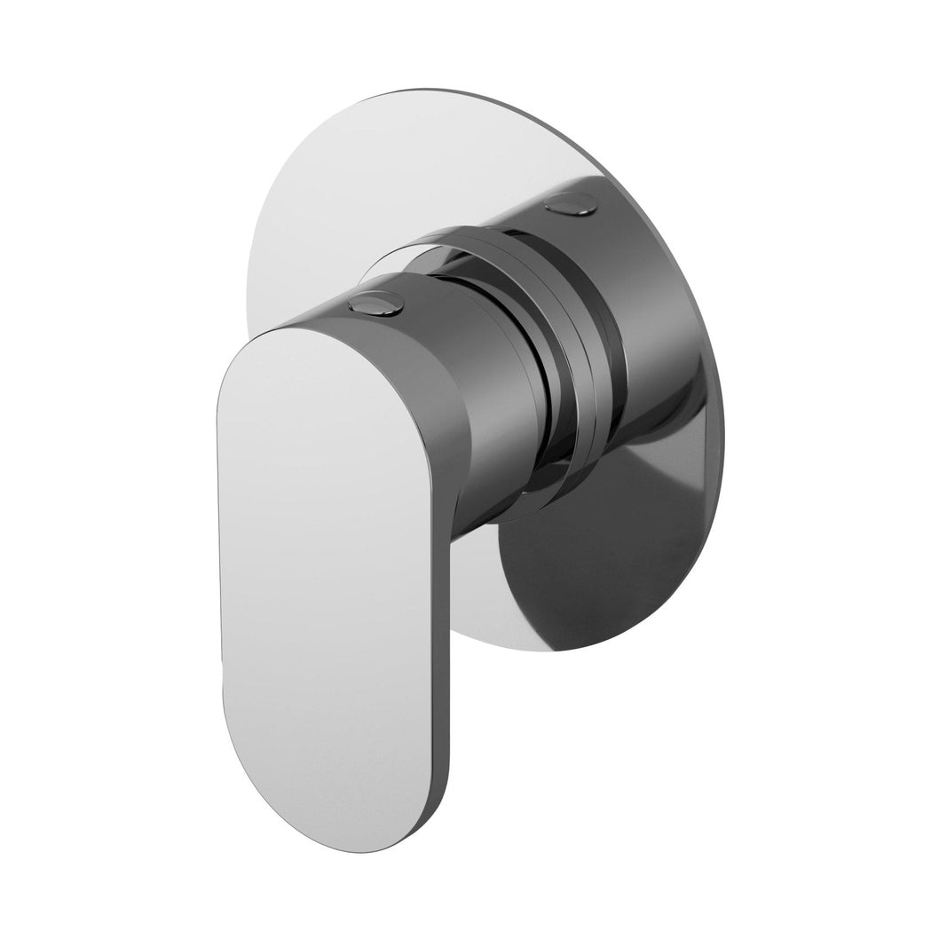 Nuie Binsey Concealed Stop Tap Contemporary Chrome Brass 100x100x135mm - JJ Building Materials