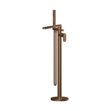 Nuie Binsey Freestanding Bath Shower Mixer With Kit Contemporary Brushed Bronze ABS,brass 880x200x360mm - JJ Building Materials