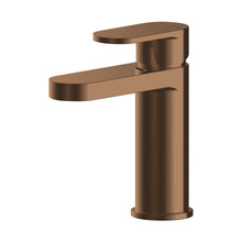 Nuie Binsey Mono Basin Mixer With Push Button Waste Contemporary Brushed Bronze Brass 160x52x147mm - JJ Building Materials