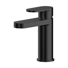 Nuie Binsey Mono Basin Mixer With Push Button Waste Contemporary Matt Black Brass 160x52x147mm - JJ Building Materials