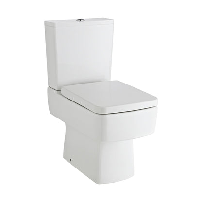 Nuie Bliss Semi Flush To Wall Wc Contemporary White Vitreous China 785x374x610mm - JJ Building Materials