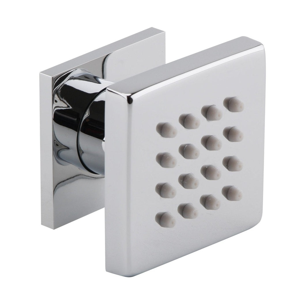 Nuie Body Jets Body Jet Contemporary Chrome Brass 88x50x50mm - JJ Building Materials