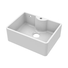 Nuie Butler Sink With Central Waste, Overflow And Tap Hole 595x450x220 Traditional White Fireclay 220x595x450mm - JJ Building Materials
