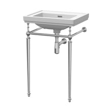 Nuie Carlton 500mm 0th Basin With Traditional Stand White Vitreous China 816x531x442mm - JJ Building Materials