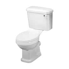 Nuie Carlton Close Coupled Pan Cistern & Seat Traditional White Vitreous China 820x470x690mm - JJ Building Materials