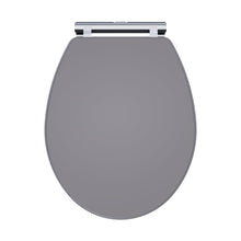 Nuie Classique Soft Close Wooden Toilet Seat Traditional Satin Grey MDF Vinyl,zinc Alloy 60x350x451mm - JJ Building Materials