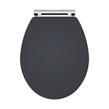 Nuie Classique Soft Close Wooden Toilet Seat Traditional Soft Black MDF Vinyl,zinc Alloy 60x350x451mm - JJ Building Materials