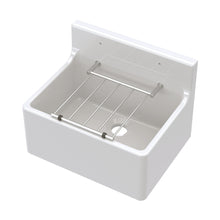 Nuie Cleaner Sink 515x382x393 Traditional White Fireclay 535x515x393mm - JJ Building Materials