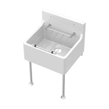 Nuie Cleaner Sink Inc Legs & Bracket 455x362x396 Traditional White Fireclay 362x455x396mm - JJ Building Materials