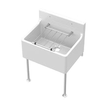 Nuie Cleaner Sink Inc Legs & Bracket 515x382x393 Traditional White Fireclay 382x515x393mm - JJ Building Materials