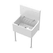 Nuie Cleaner Sink Inc Legs & Bracket 515x535x393 Traditional White Fireclay 535x515x393mm - JJ Building Materials