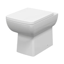 Nuie Cleo Square Btw Pan Contemporary White Vitreous China 400x358x525mm - JJ Building Materials