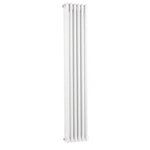 Nuie Colosseum Triple Column Traditional Radiator Contemporary White Steel 1500x287x100mm - JJ Building Materials