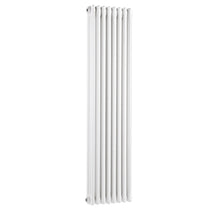 Nuie Colosseum Triple Column Traditional Radiator Contemporary White Steel 1500x368x100mm - JJ Building Materials