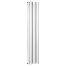 Nuie Colosseum Triple Column Traditional Radiator Contemporary White Steel 1800x376x100mm - JJ Building Materials
