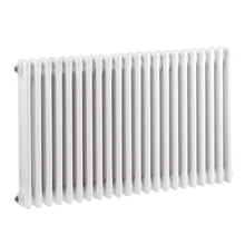 Nuie Colosseum Triple Column Traditional Radiator Contemporary White Steel 600x999x100mm - JJ Building Materials