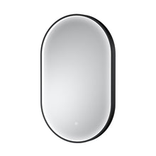 Nuie Columba Black Frame Led Mirror - 800 X 500mm Contemporary Aluminium 800x500x47mm - JJ Building Materials