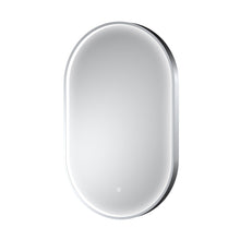 Nuie Columba Polished Chrome Frame Led Mirror - 800 X 500mm Contemporary Aluminium 800x500x47mm - JJ Building Materials