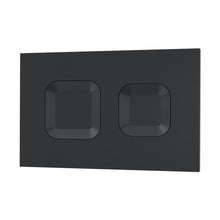 Nuie Concealed Cisterns And Frames Square Dual Flush Push Button Black Contemporary Stainless Steel 170x267x11mm - JJ Building Materials