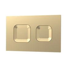 Nuie Concealed Cisterns And Frames Square Dual Flush Push Button Brass Contemporary Brushed Brass Stainless Steel 170x267x11mm - JJ Building Materials