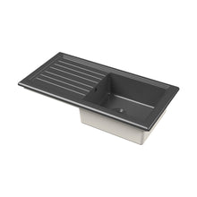 Nuie Counter Top Sink Single Bowl 1010x525 Traditional Soft Black Fireclay 235x1010x525mm - CT41T1010 - JJ Building Materials