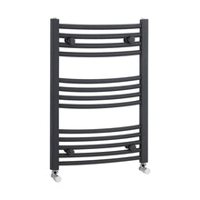 Nuie Curved Ladder Rail Contemporary Anthracite Steel 700x500x44mm - JJ Building Materials