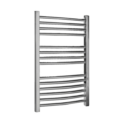 Nuie Curved Ladder Rail Contemporary Chrome Steel 700x500x44mm - JJ Building Materials