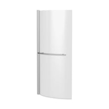 Nuie Curved P-bath Screen With Rail Contemporary Chrome Aluminium 1430x715x185mm - JJ Building Materials