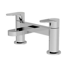 Nuie Cyprus Deck Mounted Bath Filler Contemporary Chrome Brass 116x230x142mm - JJ Building Materials