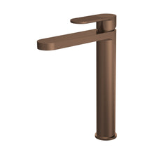 Nuie Cyprus High Rise Mono Basin Mixer Contemporary Brushed Bronze Brass 290x52x190mm - JJ Building Materials