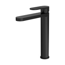 Nuie Cyprus High Rise Mono Basin Mixer Contemporary Matt Black Brass 290x52x190mm - JJ Building Materials