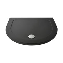 Nuie D Shape Trays D Shaped Shower Tray Contemporary Grey Slate Acrylic Capped ABS Caco3 And Pu - JJ Building Materials