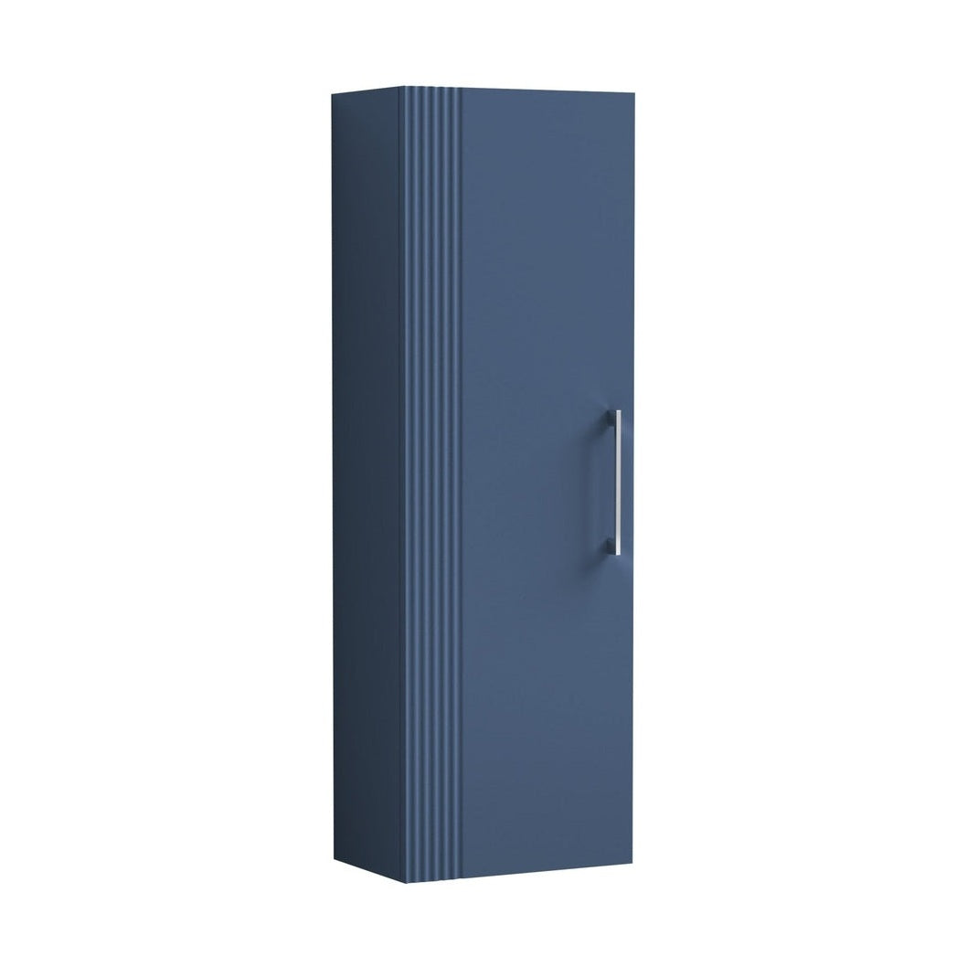 Nuie Deco 400mm Tall Unit Contemporary Satin Blue MFC Painted Gloss 1200x400x253mm - JJ Building Materials