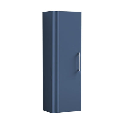 Nuie Deco 400mm Tall Unit Contemporary Satin Blue MFC Painted Gloss 1200x400x253mm - JJ Building Materials