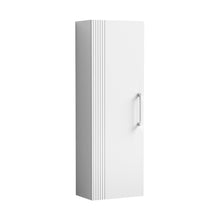 Nuie Deco 400mm Tall Unit Contemporary Satin White MFC Painted Gloss 1200x400x253mm - JJ Building Materials