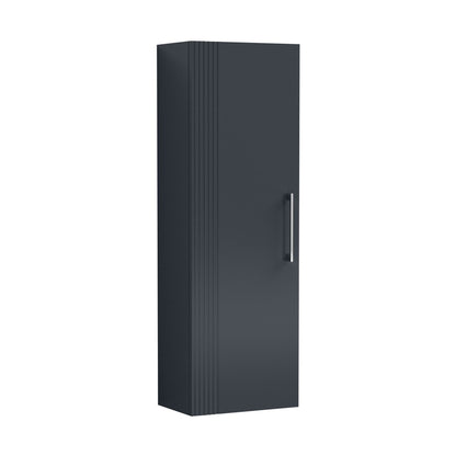 Nuie Deco 400mm Tall Unit Contemporary Soft Black MFC Painted Gloss 1200x400x253mm - JJ Building Materials