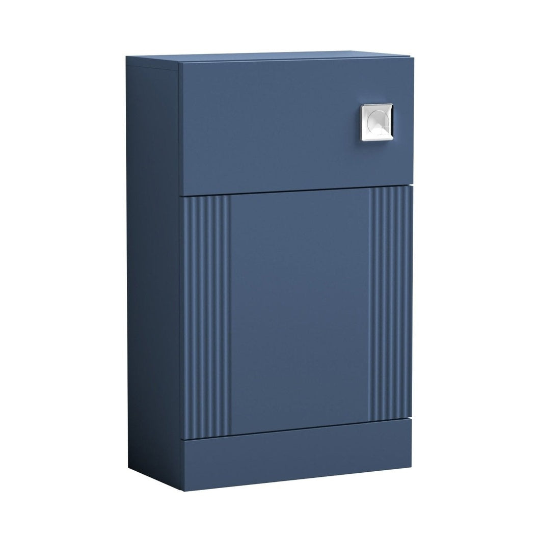Nuie Deco 500mm Wc Unit Contemporary Satin Blue MFC Painted Gloss 810x500x253mm - JJ Building Materials