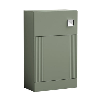 Nuie Deco 500mm Wc Unit Contemporary Satin Green MFC Painted Gloss 810x500x253mm - JJ Building Materials