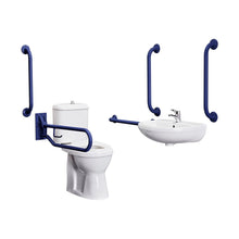 Nuie Doc M Pack Blue Contemporary White Vitreous China - JJ Building Materials