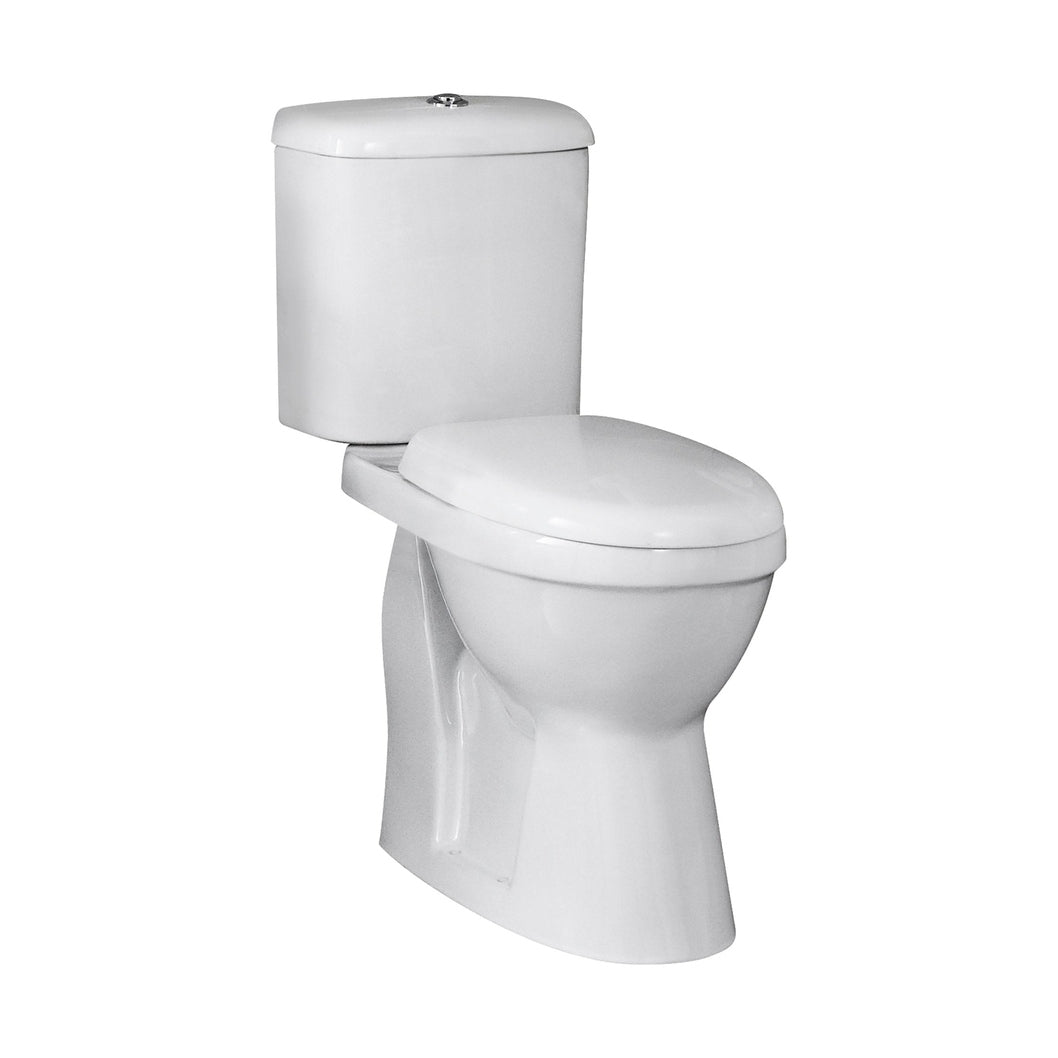 Nuie Doc M Pack Comfort Height Pan & Cistern Contemporary White Vitreous China 860x380x650mm - JJ Building Materials