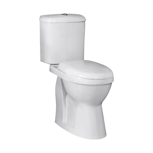 Nuie Doc M Pack Comfort Height Pan & Cistern Contemporary White Vitreous China 860x380x650mm - JJ Building Materials