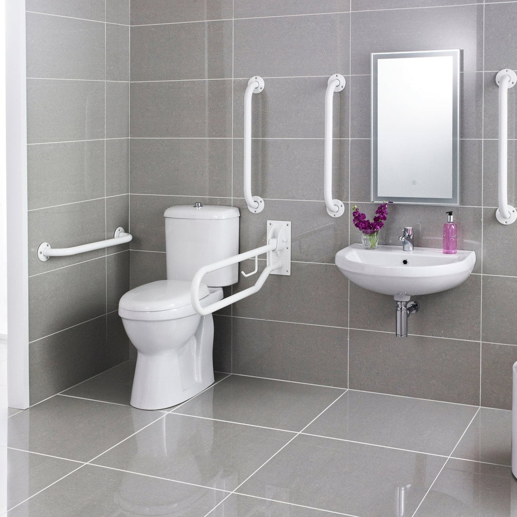 Nuie Doc M Pack White Contemporary Vitreous China - JJ Building Materials