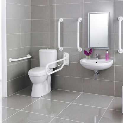 Nuie Doc M Pack White Contemporary Vitreous China - JJ Building Materials