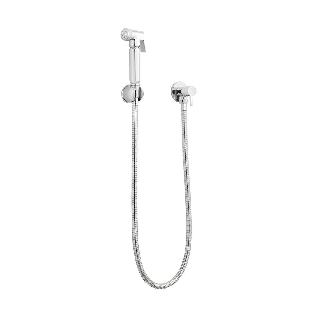 Nuie Douche Spray Kit Contemporary Chrome Brass ABS 25x25x130mm - JJ Building Materials