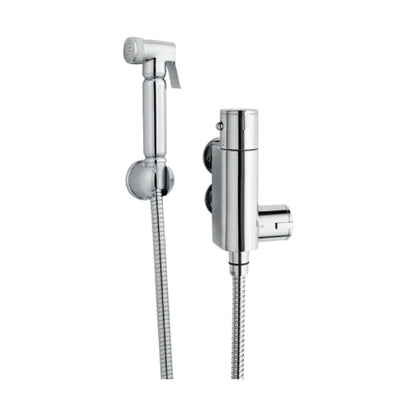Nuie Douche Spray Kit & Thermostatic Valve Contemporary Chrome Brass ABS 25x25x130mm - JJ Building Materials
